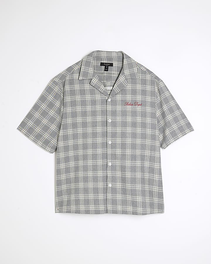 Grey Check Palais Dept Short Sleeve Shirt