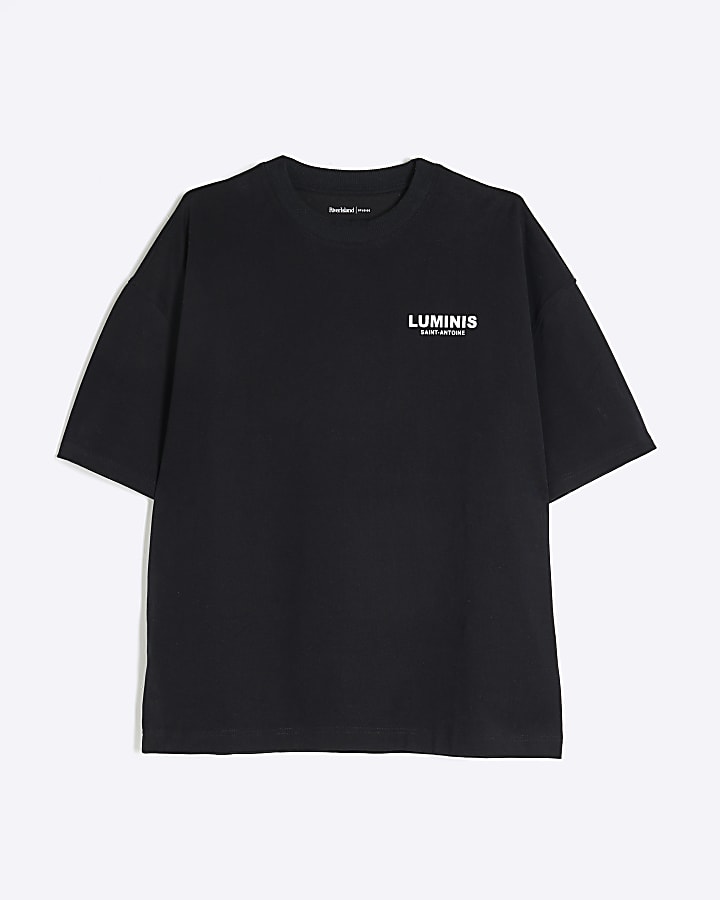 Black Oversized Short Sleeve Luminis T-Shirt