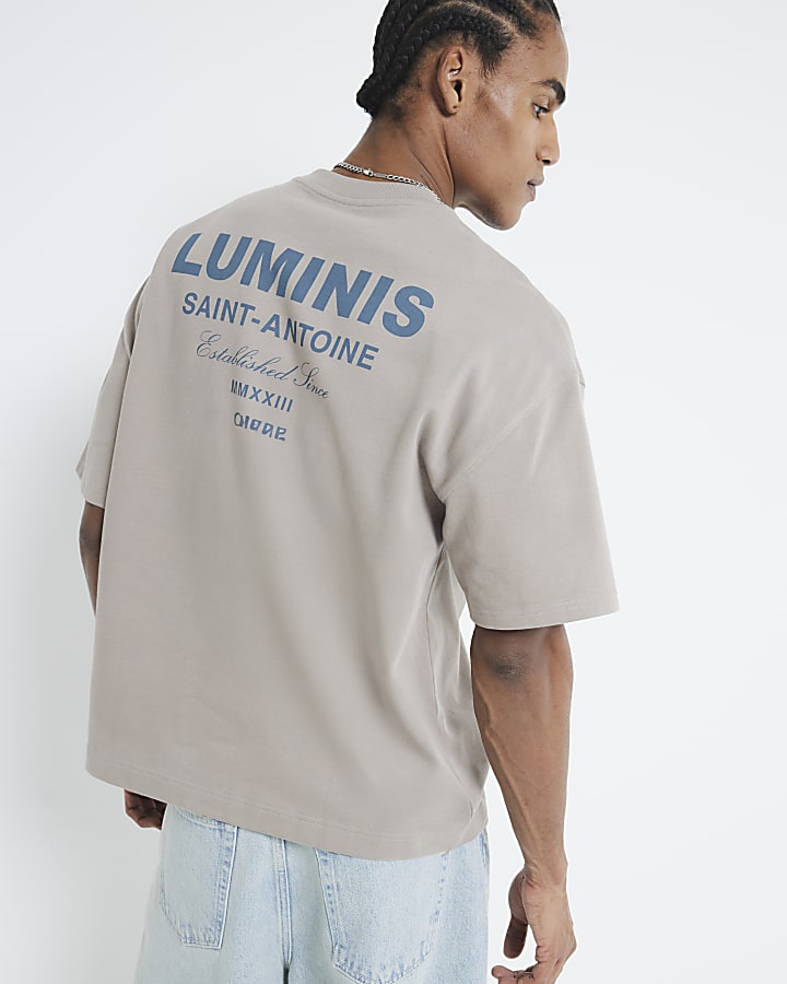 Stone Short Sleeve Oversized Luminis T-shirt