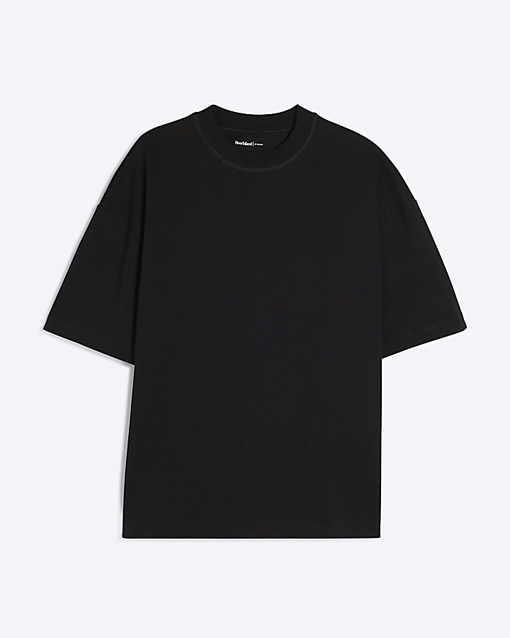 Black Short Sleeve Oversized Fit T-shirt