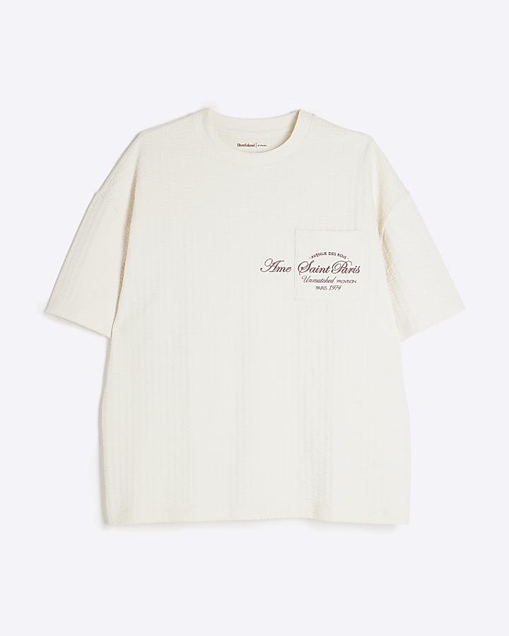 White Ame Saint Paris Pocket T-Shirt