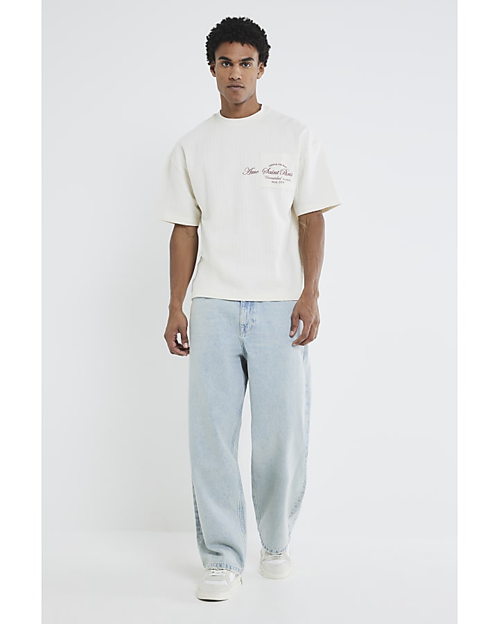 White Ame Saint Paris Pocket T-Shirt