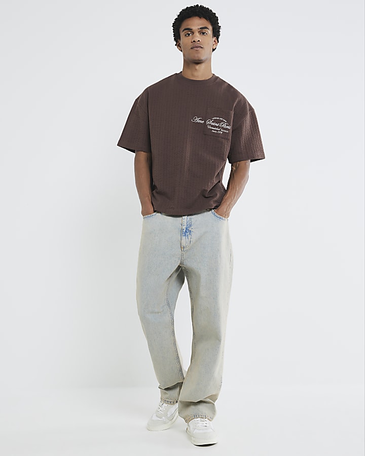 Brown Ame Saint Paris Pocket T-Shirt