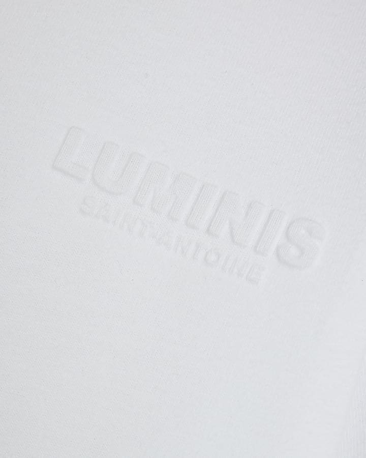 White Embossed Luminis T-Shirt