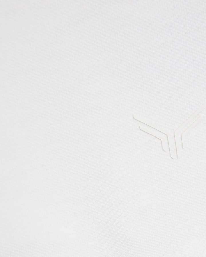 White Short Sleeve Muscle Fit T-shirt