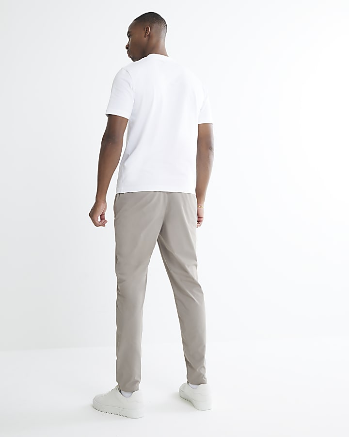Stone Skinny Fit Chino Trousers