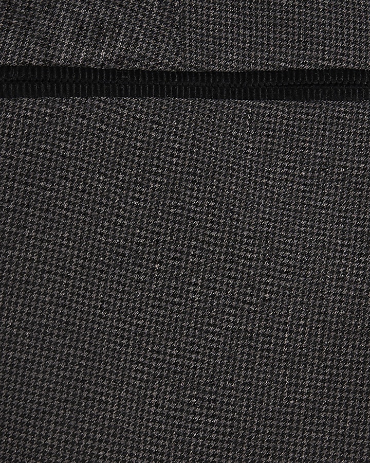 Grey Skinny Fit Check Trousers