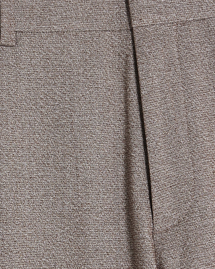 Stone Slim Fit Textured Trousers
