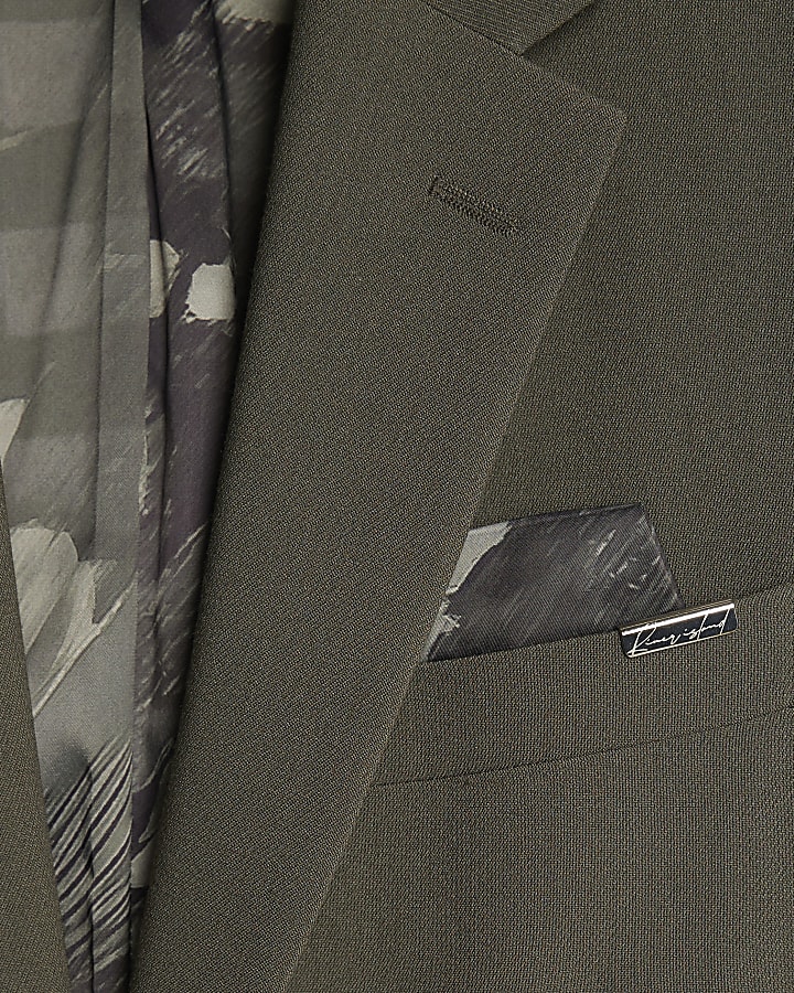 Green Skinny Fit Suit Jacket