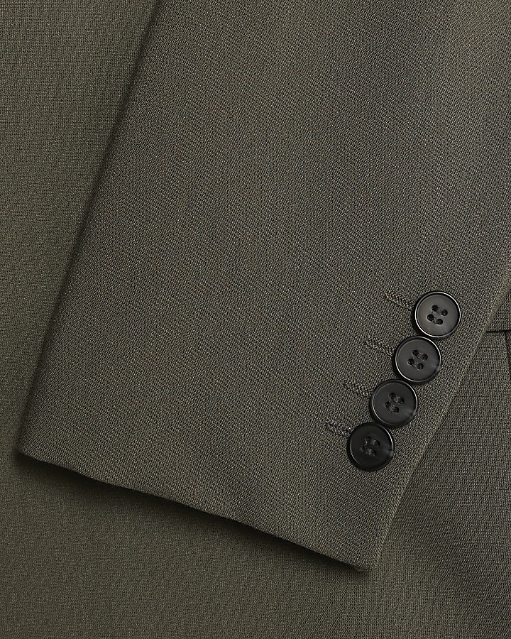 Green Skinny Fit Suit Jacket