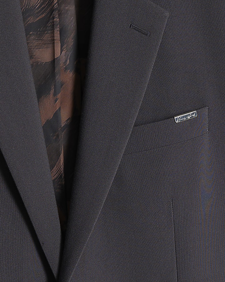 Blue Skinny Fit Suit Jacket