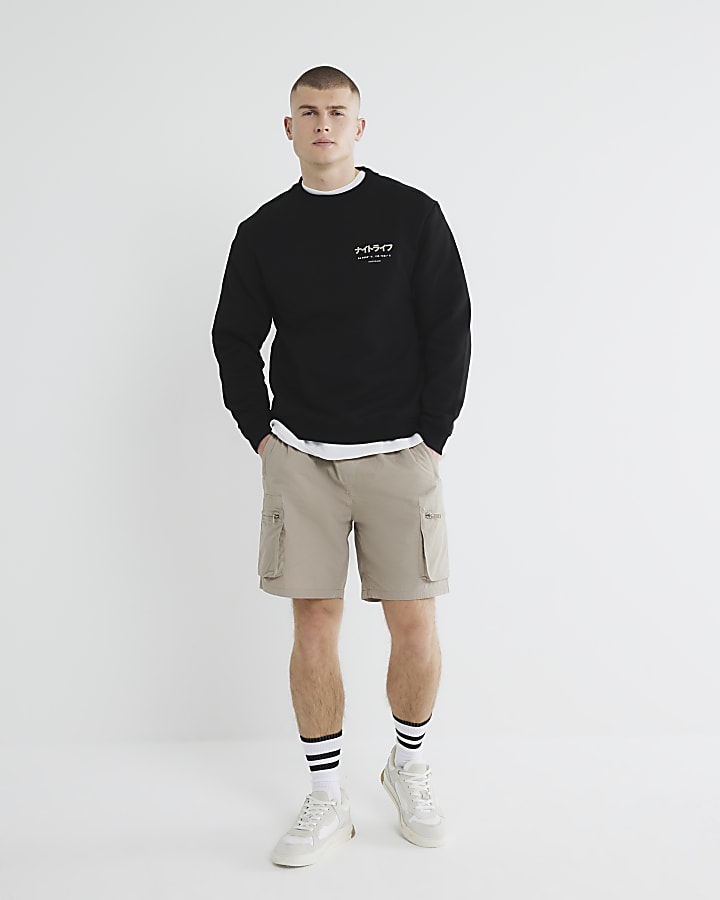 Black Regular Fit Shinjuku RI Sweatshirt