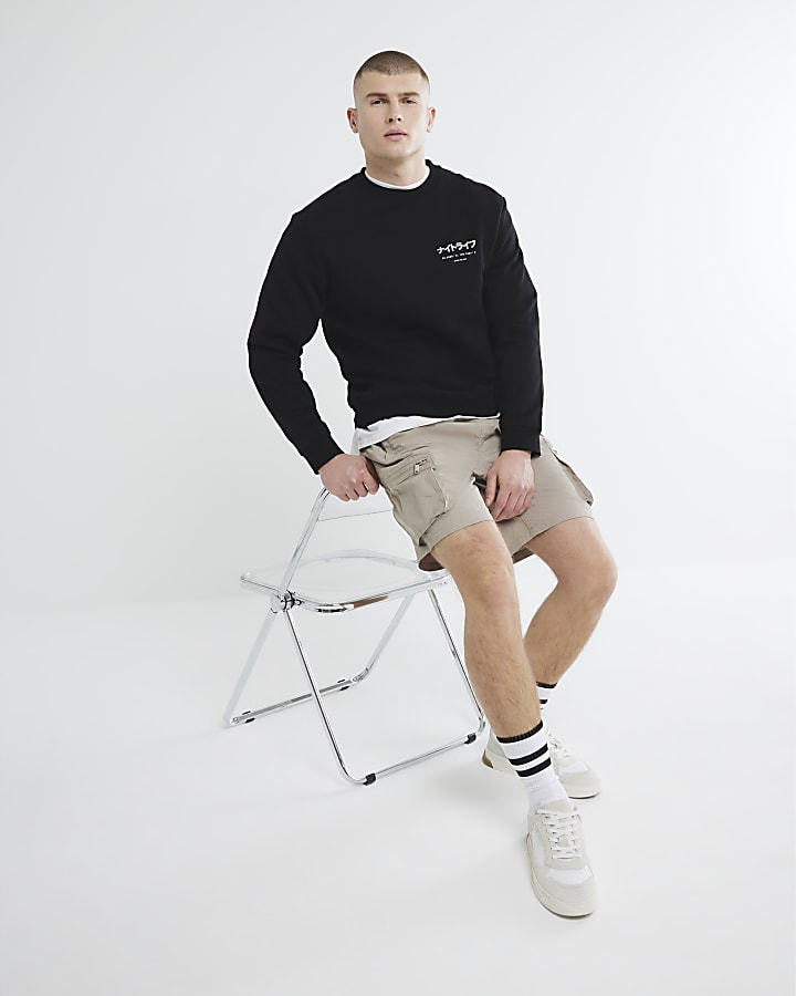 Black Regular Fit Shinjuku RI Sweatshirt