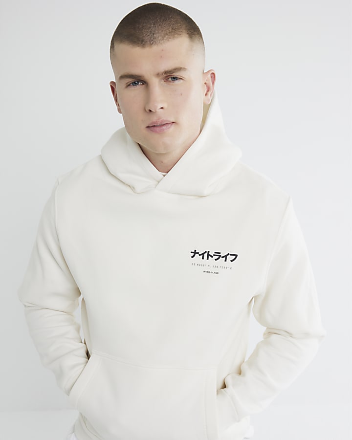 Beige Regular Fit Shinjuku RI Hoodie