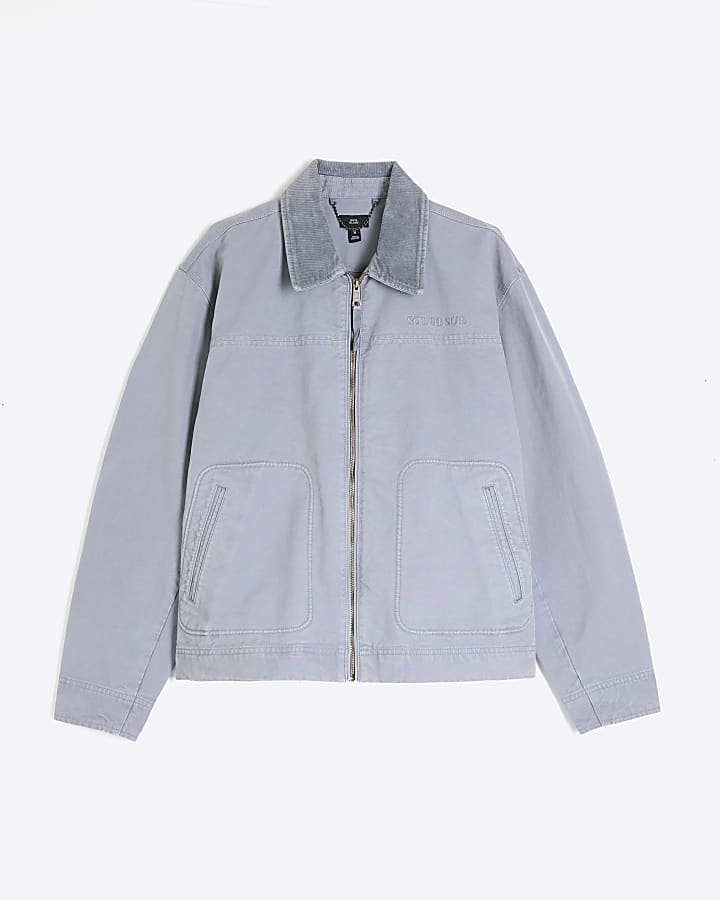 Blue Washed Workwear Jacket