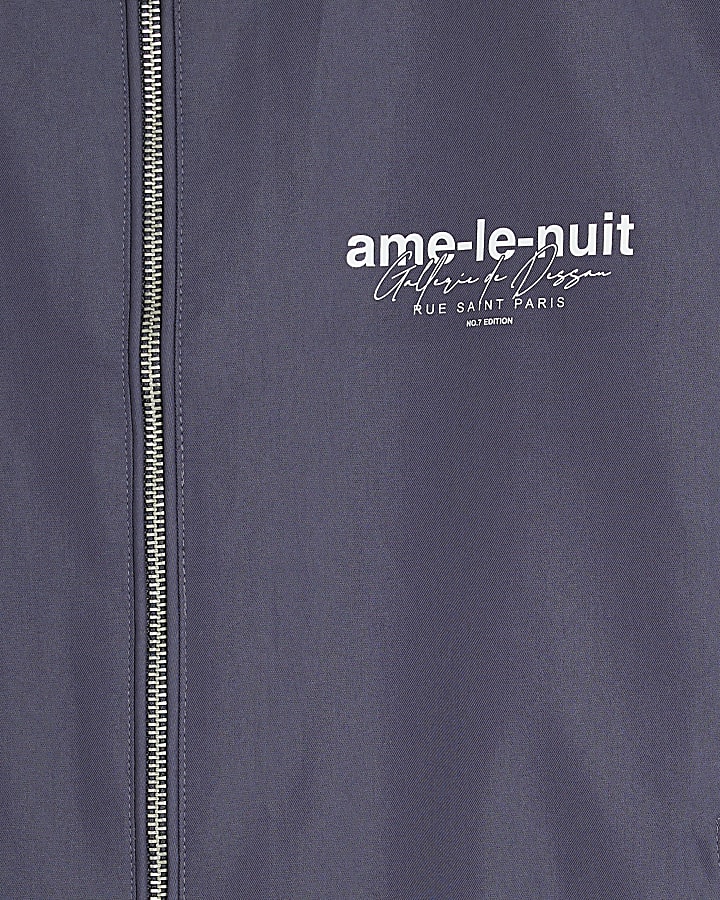 Blue Ame Le Nuit Bomber Jacket