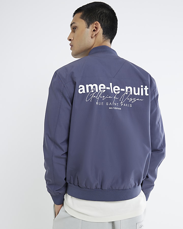 Blue Ame Le Nuit Bomber Jacket