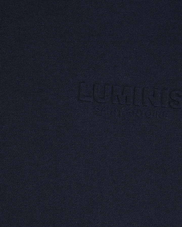 Navy Long Sleeve Luminis Embossed Sweatshirt