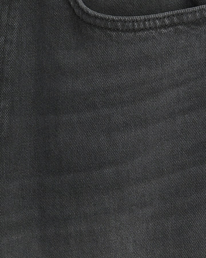 Black Denim Jorts