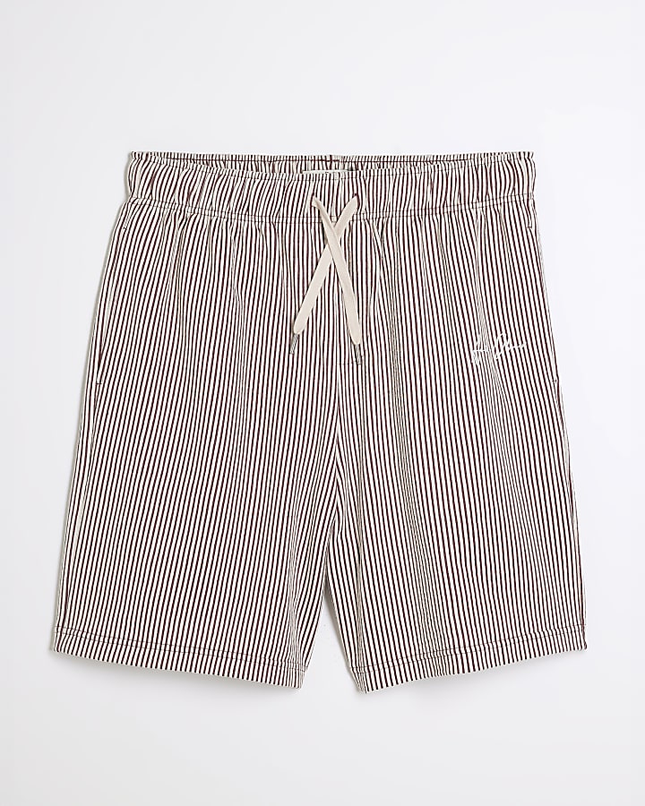 Pink Stripe Boxy Fit Shorts