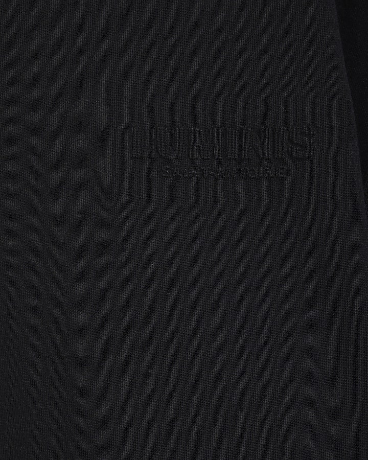 Black Oversized Luminis Embossed T-Shirt