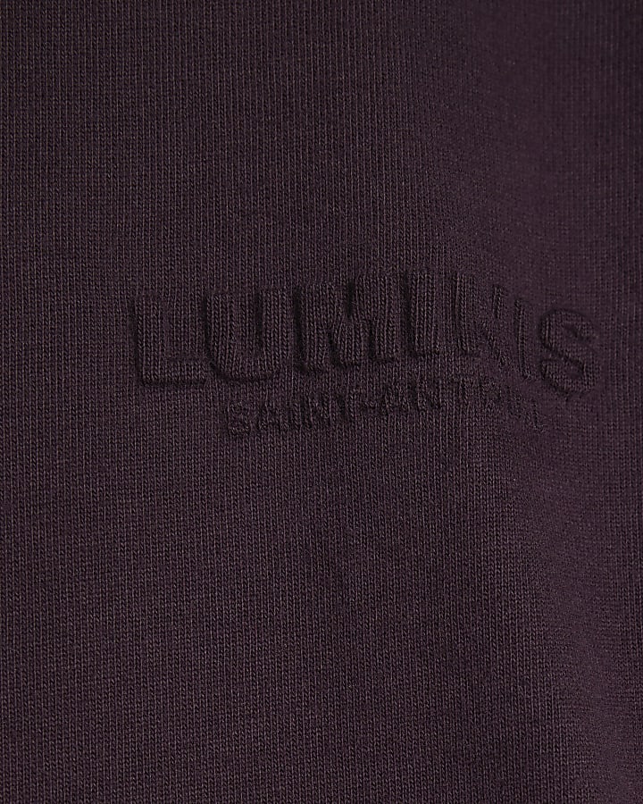 Red Short Sleeve Luminis Embossed T-Shirt