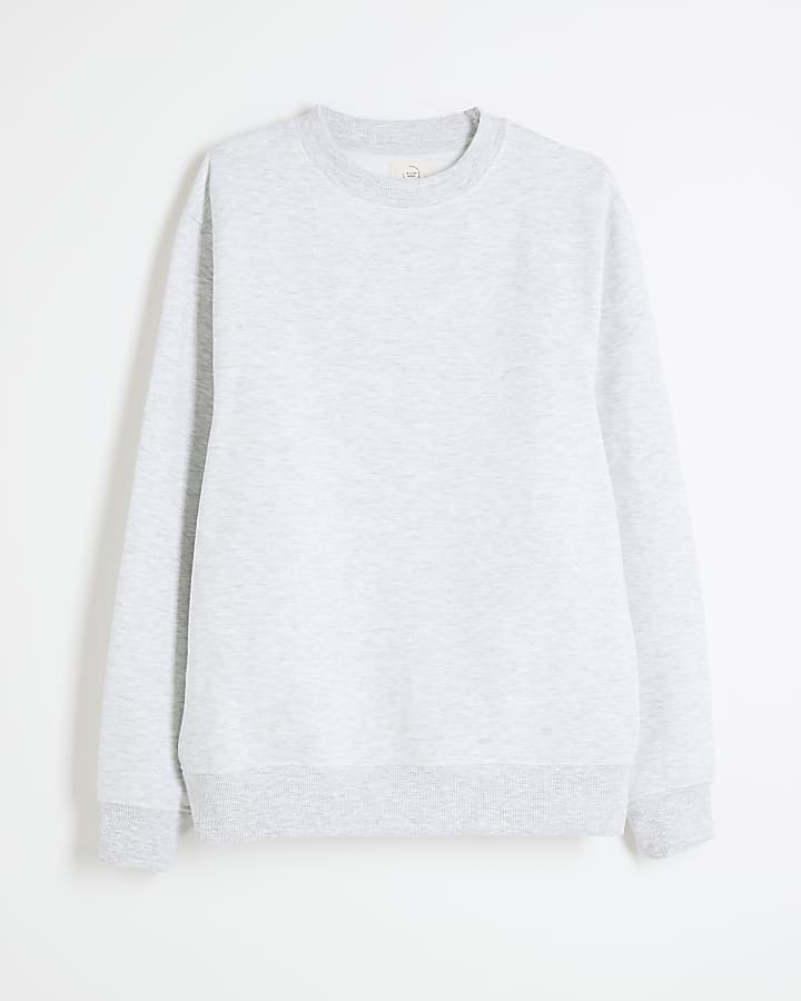 Grey Regular Fit Long Sleeve Sweatshirt