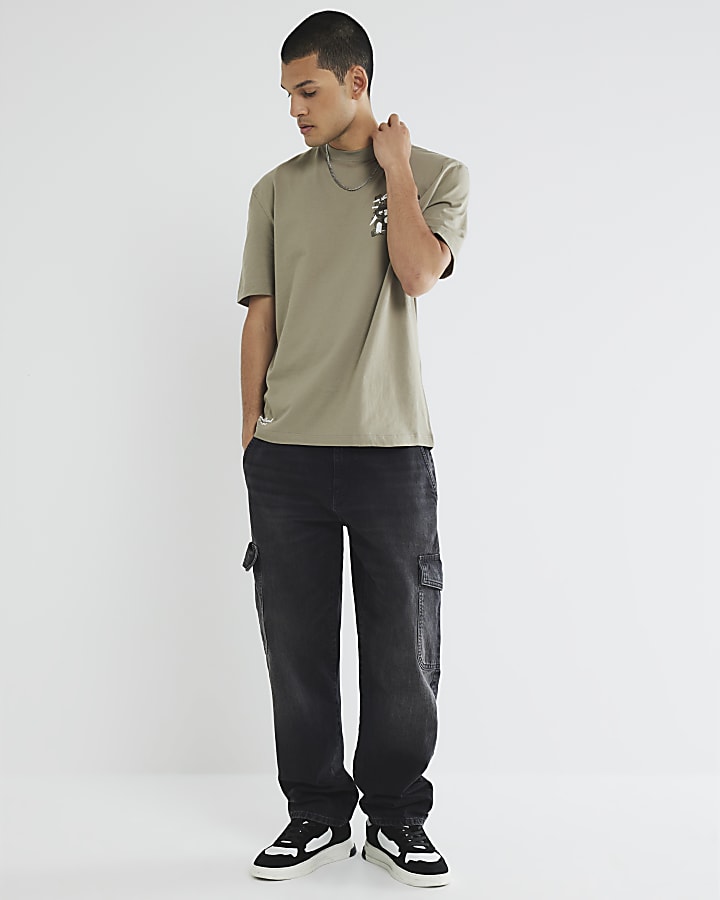 Khaki Regular Fit Nagura Island T-Shirt