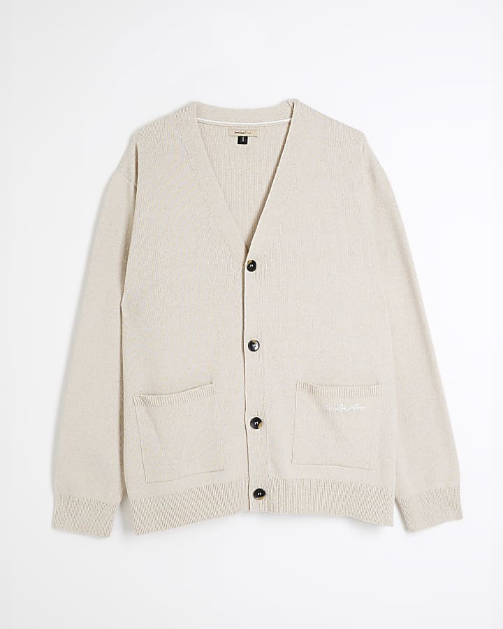 Stone Long Sleeve Boucle Cardigan