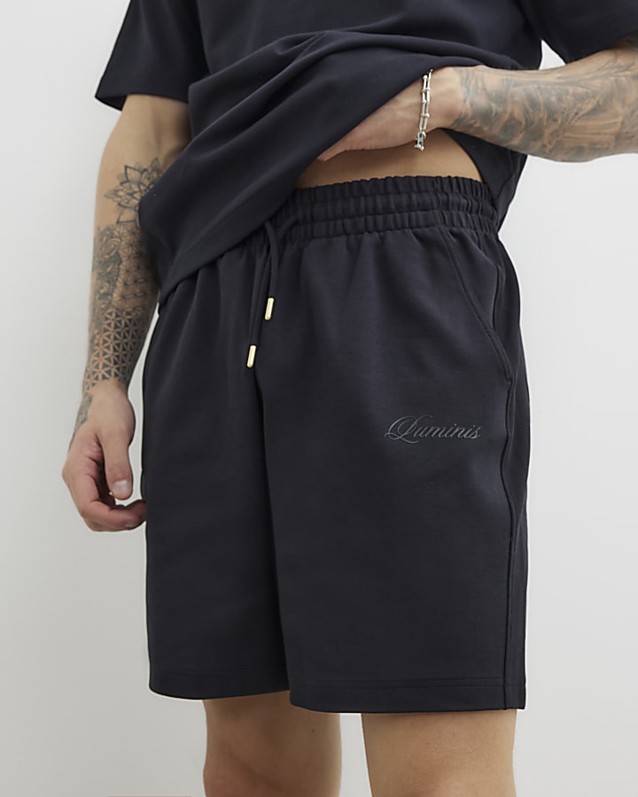 Black Regular Fit Luminis Shorts