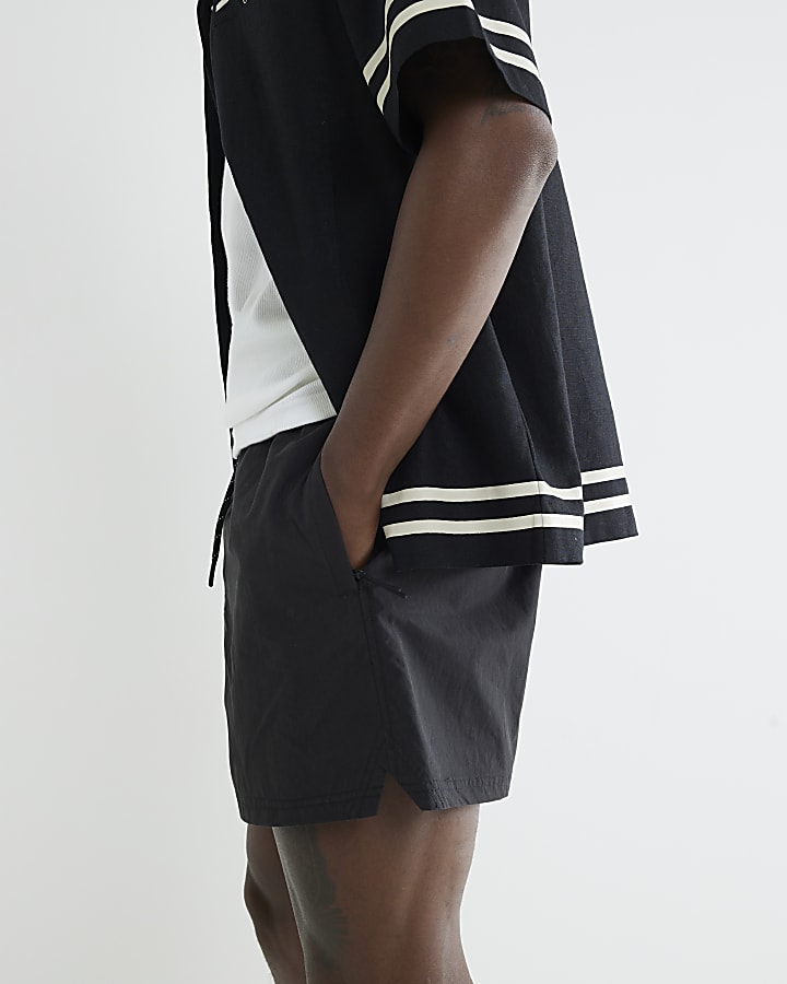 Black Runner Shorts