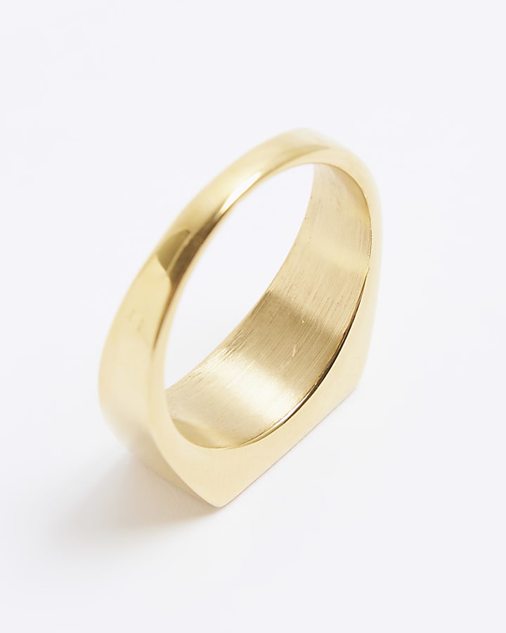 Silver Steel Chunky Ring