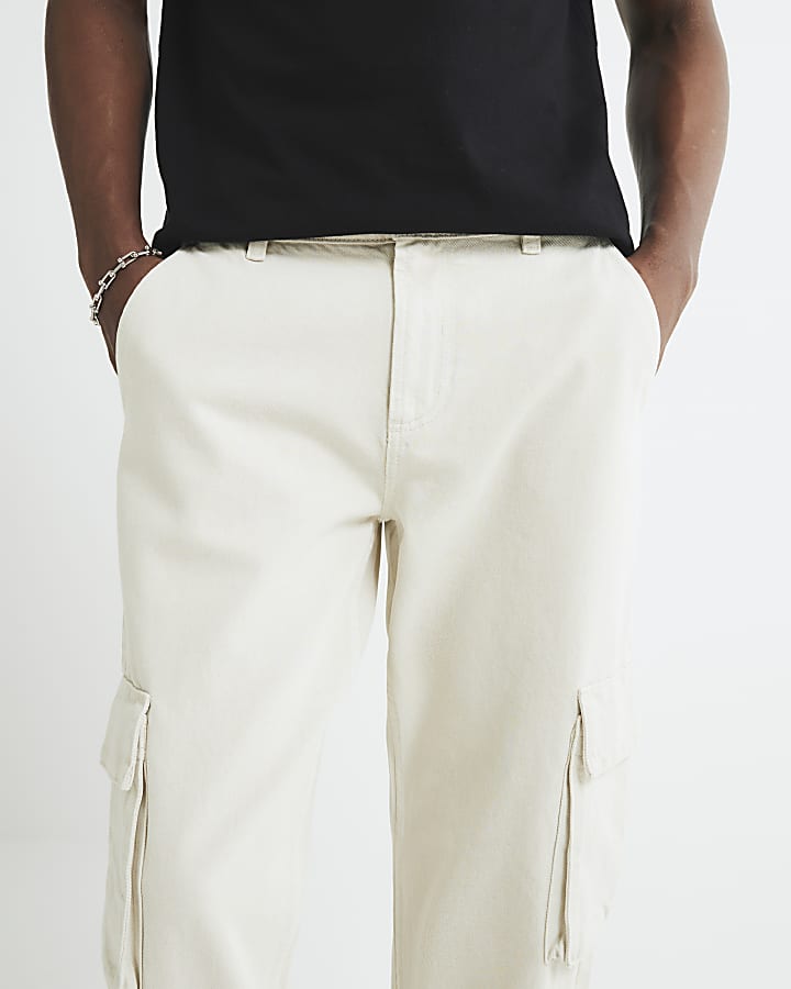 Crean Loose Fit Cargo Jeans