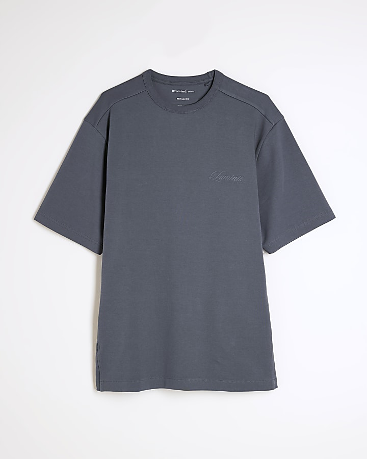 Grey Regular Fit Luminis T-Shirt