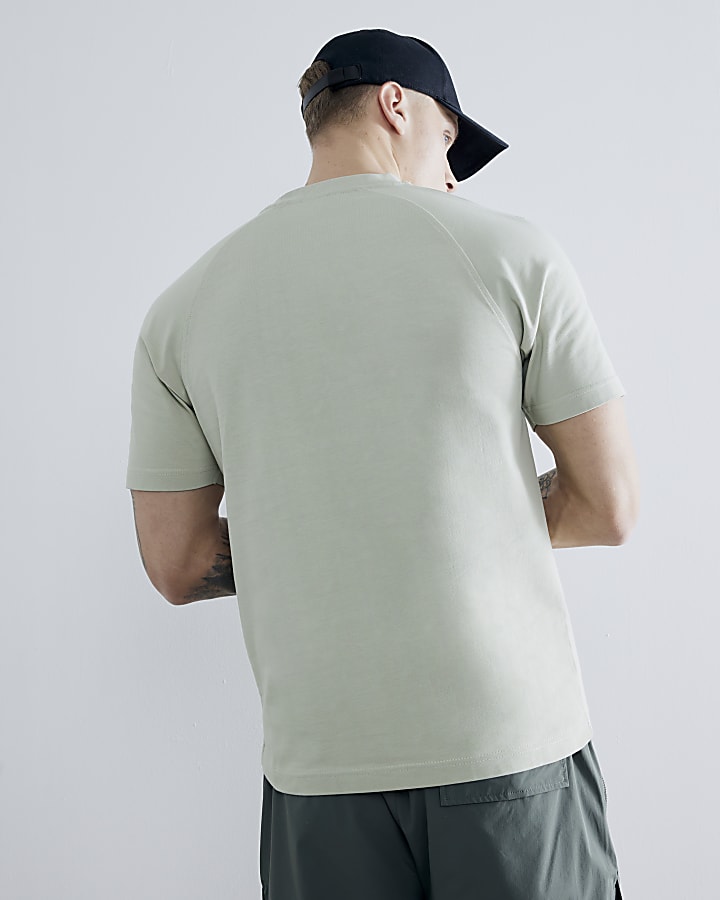 Green Slim Fit Badge T-Shirt