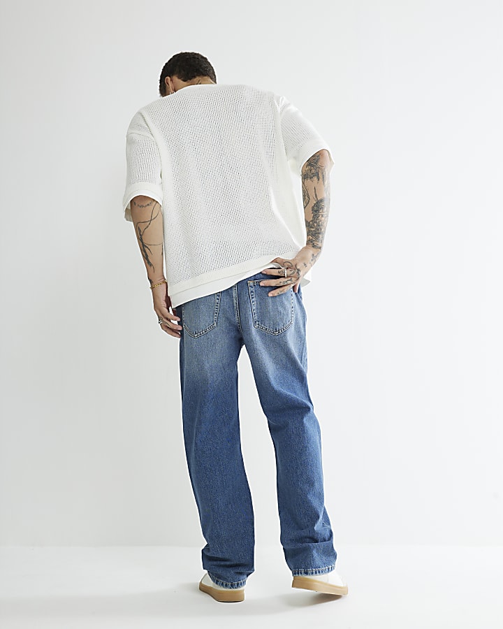 Blue Loose Fit Jeans