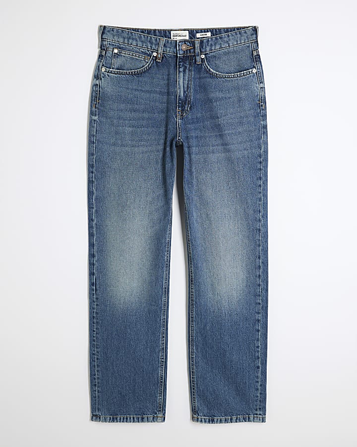 Blue Loose Fit Jeans