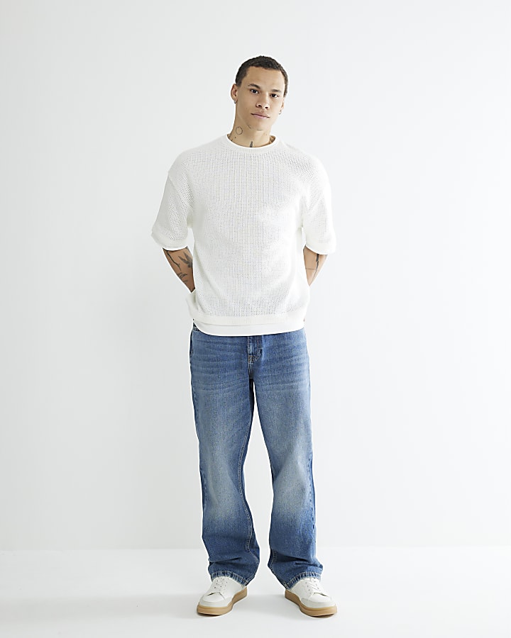 Blue Loose Fit Jeans