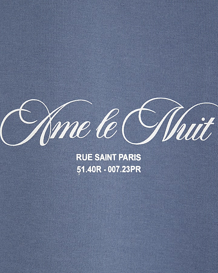 Blue Short Sleeve Ame Nuit T-Shirt