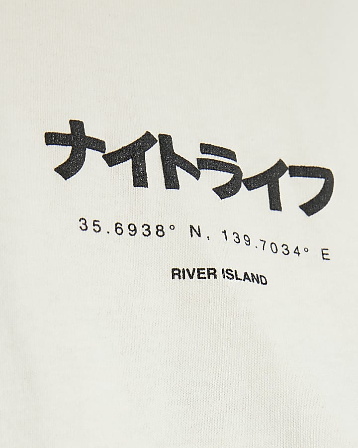 Beige Short Sleeve Shinjuku RI T-Shirt