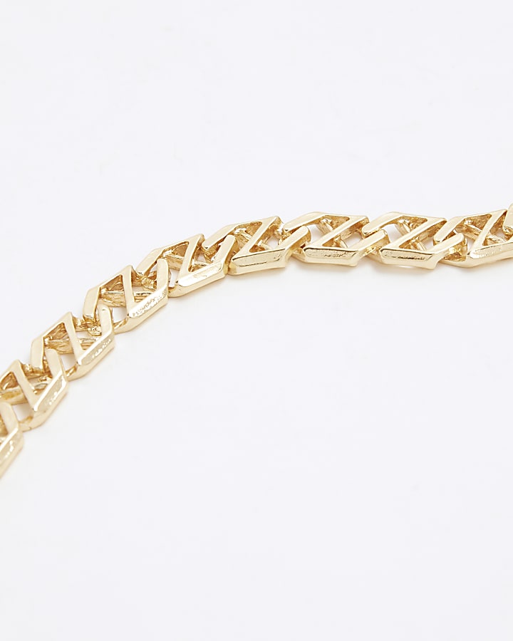 Gold Cross Chain Bracelet