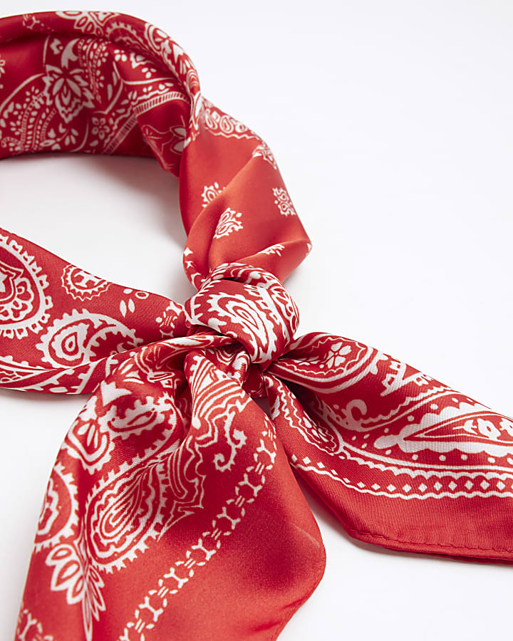 Red Paisley Bandana