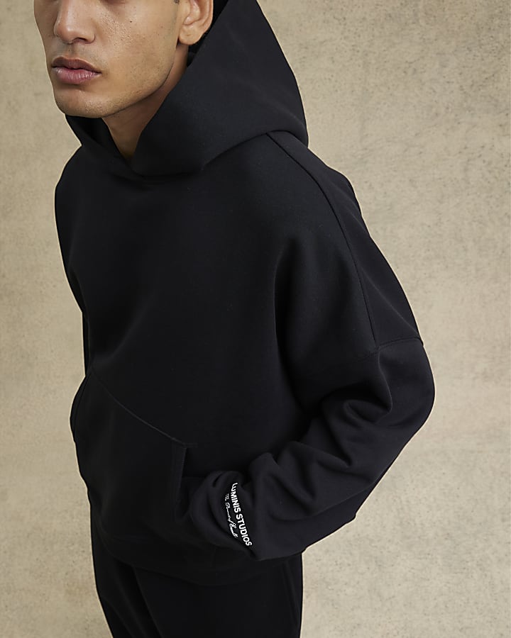 Black Oversized Long Sleeve Luminis Hoodie