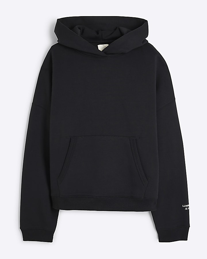 Black Oversized Long Sleeve Luminis Hoodie