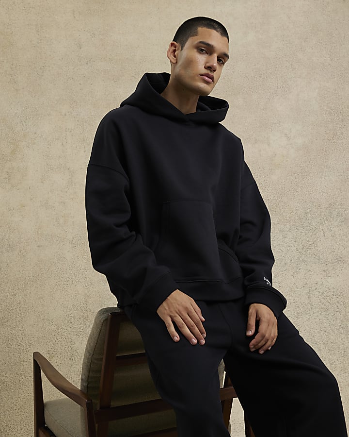 Black Oversized Long Sleeve Luminis Hoodie