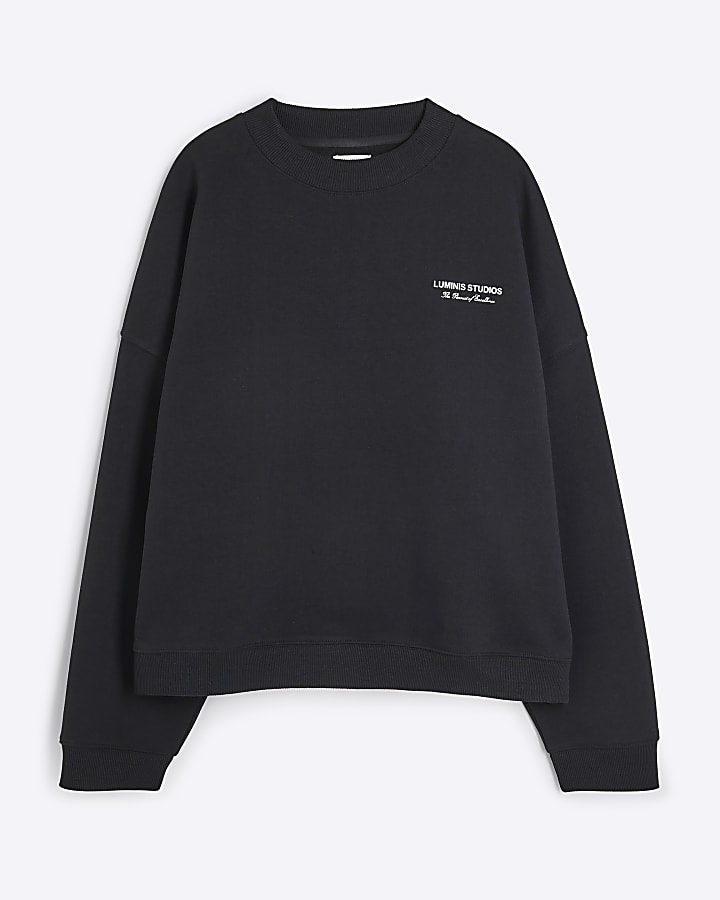 Black Oversized Luminis Studios Sweatshirt