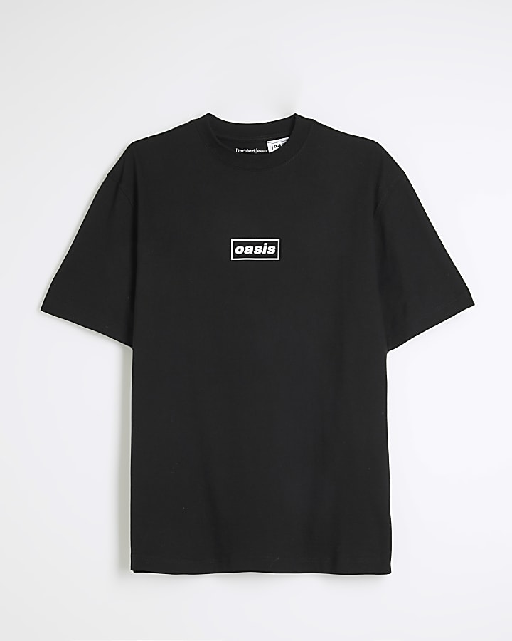 Black Regular Fit Oasis T-Shirt