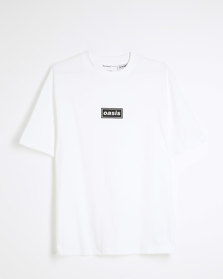 White Regular Fit Oasis T-Shirt