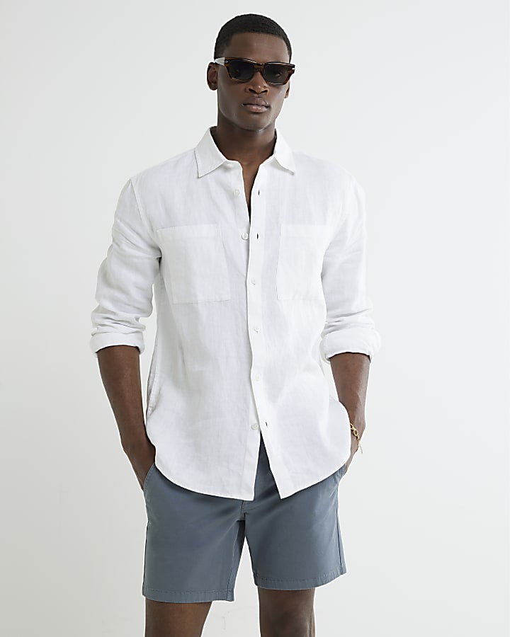 Stone Pack Of 2 Skinny Fit Chino Shorts