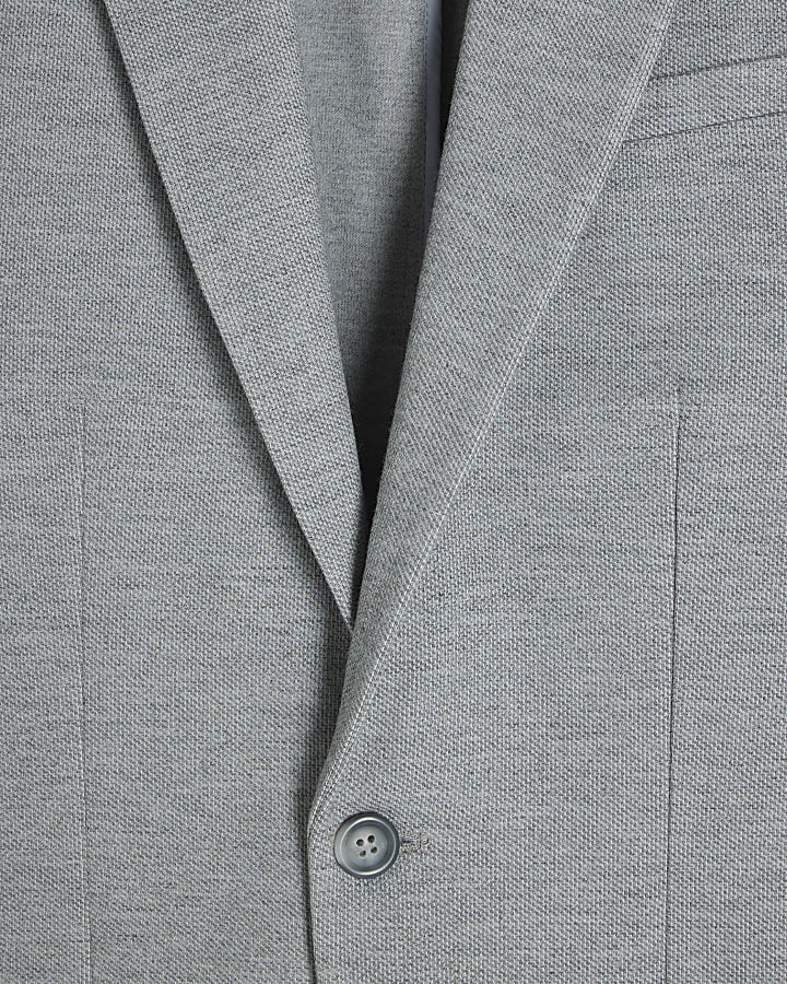 Grey Jersey Suit Blazer